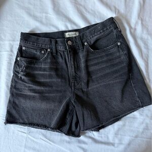Madewell Black Jean Shorts